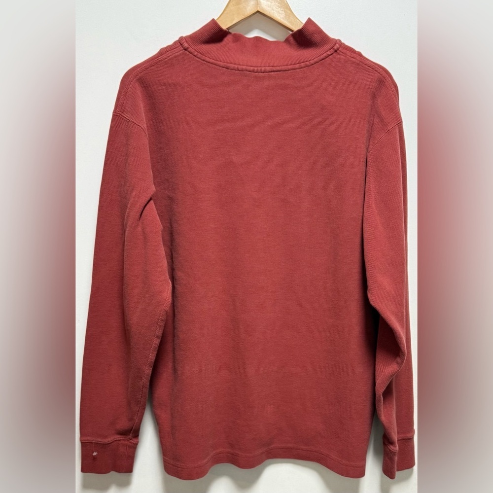 L.L. Bean Men's Rich Red Crewneck Sweater Size L - Picture 5 of 8